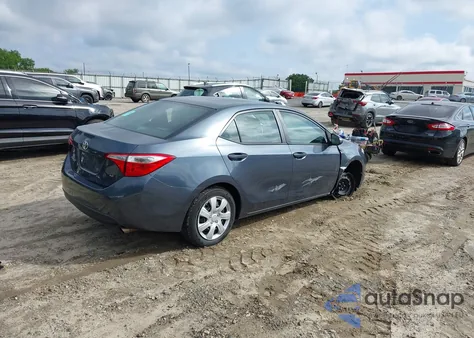 2014 Toyota Corolla Le from USA, damaged, VIN 2T1BURHE8EC015411